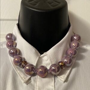 Elegant Purple Beaded Necklace